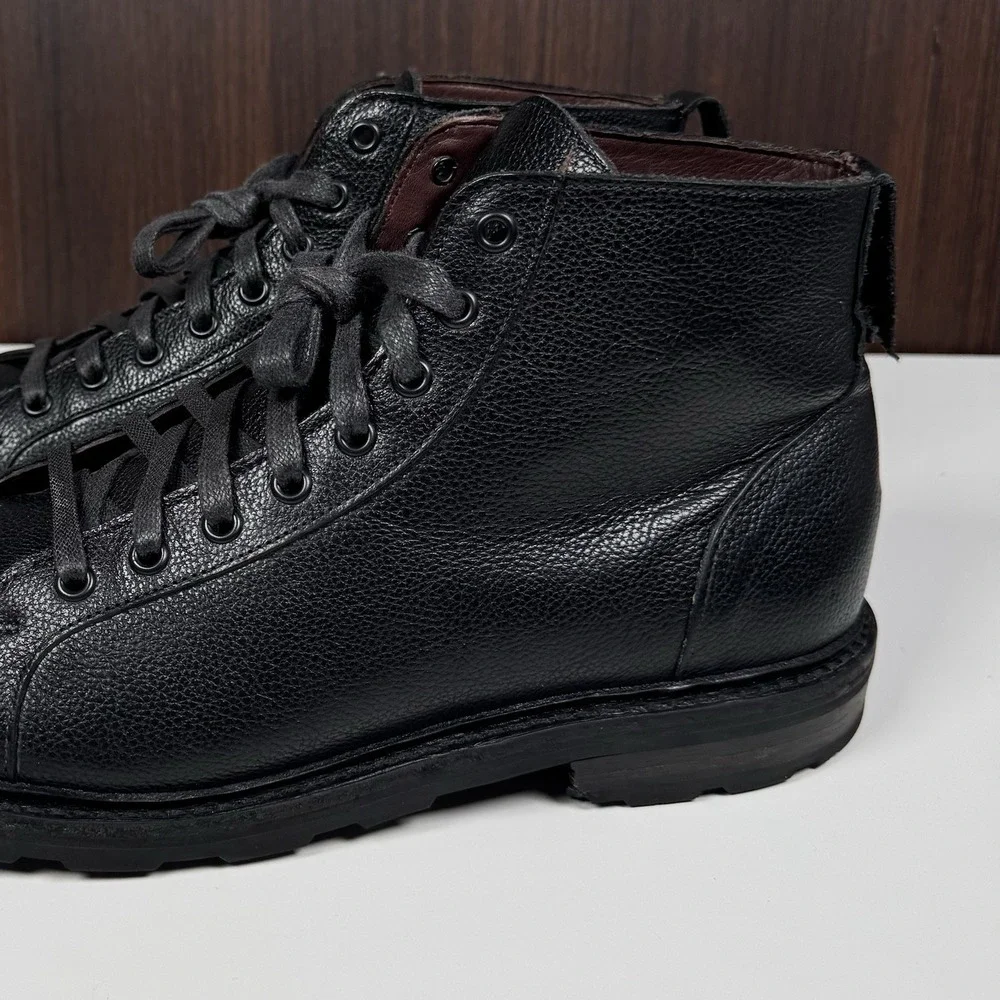 Allen Edmonds 9 D Black Leather Alpine Chukka Boots Weather Proof Lace Up